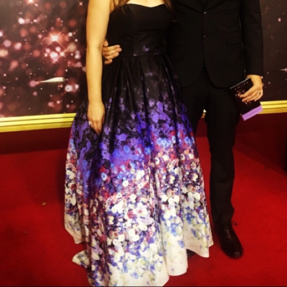 Prom/quinceanera/sweet sixteen floral dress